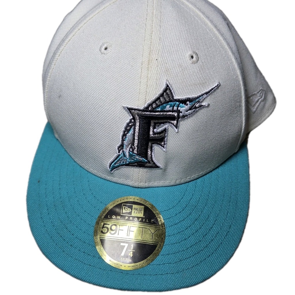 New Era‎ Florida Marlins MLB Two Tone 59Fifty Fitted 7 1/8 Hat Cap